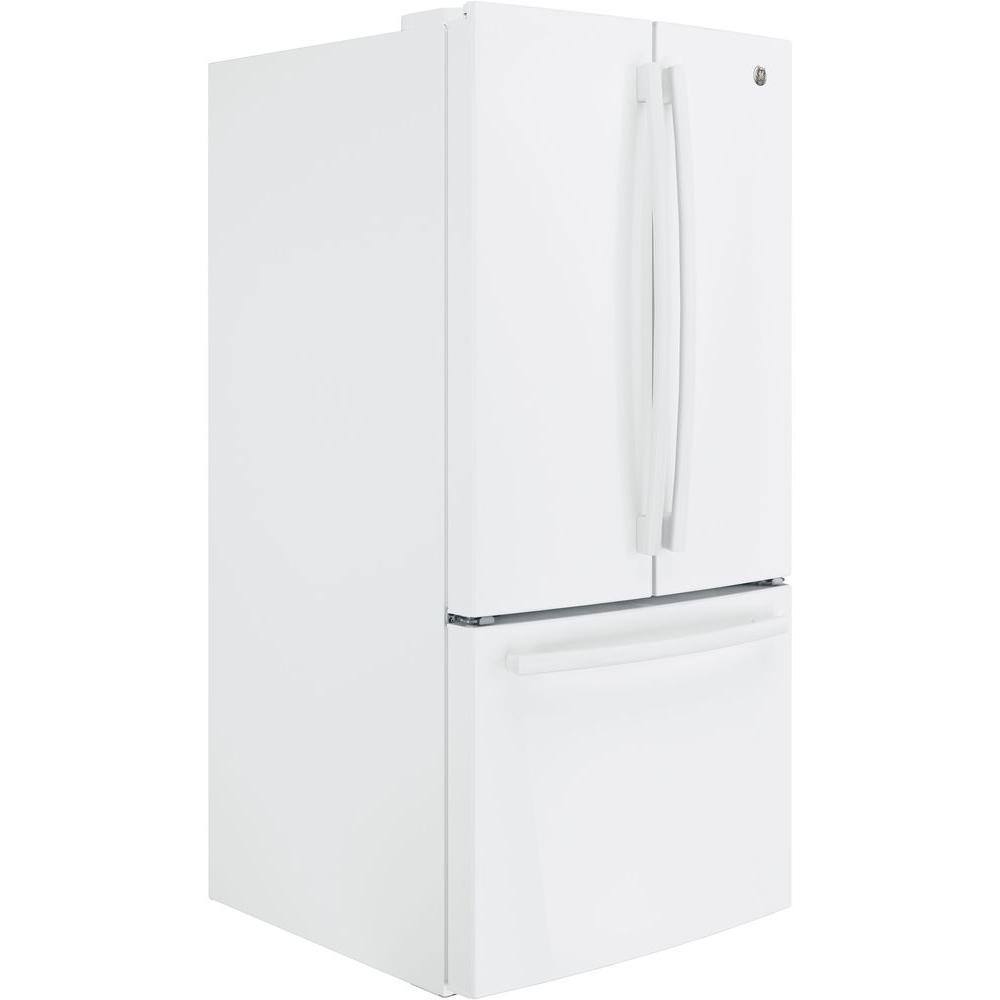 GE 24.7 cu. ft. French Door Refrigerator in White ENERGY STAR GNE25JGKWW