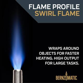 Bernzomatic Map-Pro Gas and Propane Gas Compatible Blow Torch with 4-12 ft. Extended Hose 361470