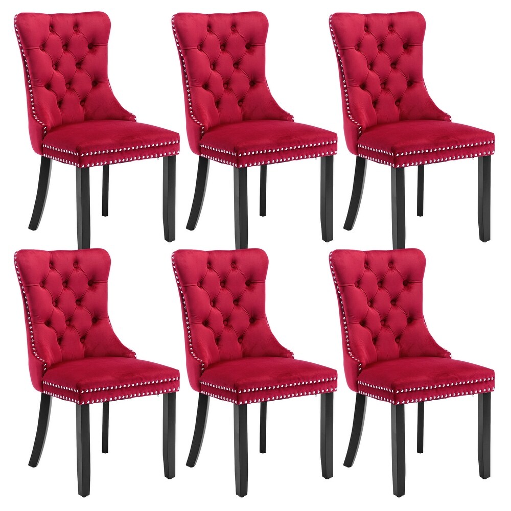 Kata Tufted Velvet Side Chair (Set of 6)