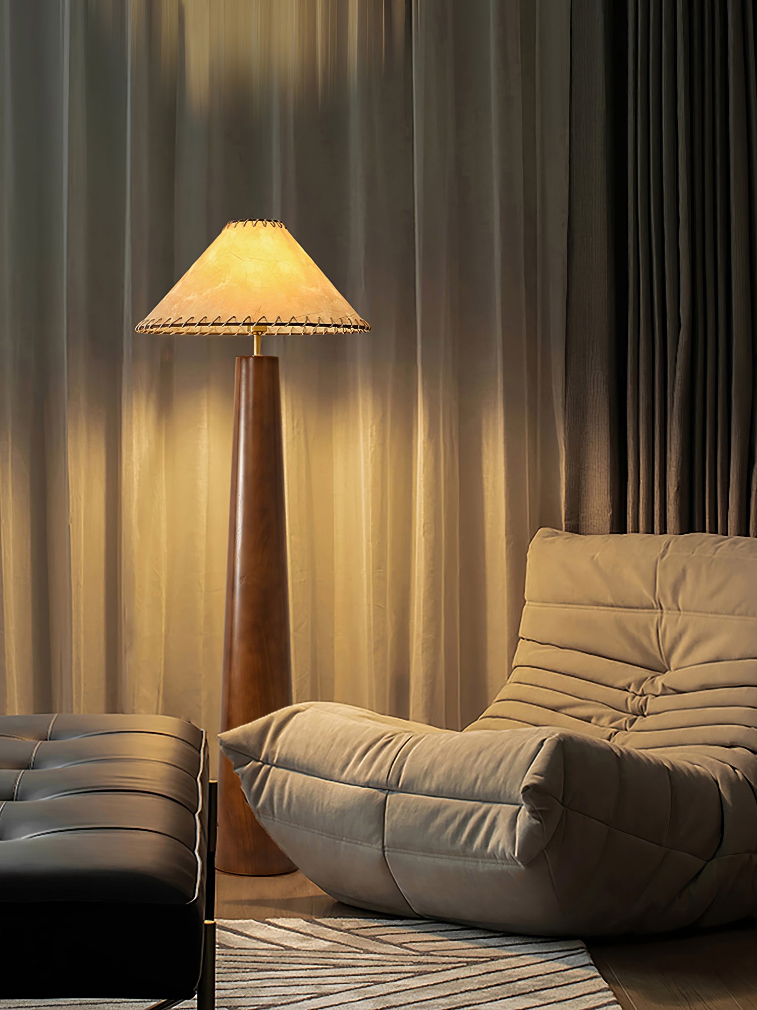 Crestview Paper Column Floor Lamp