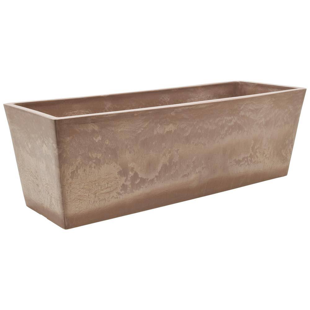 Arcadia Garden Products 25.3 in. x 9 in. Taupe Composite PSW Window Box U65TP