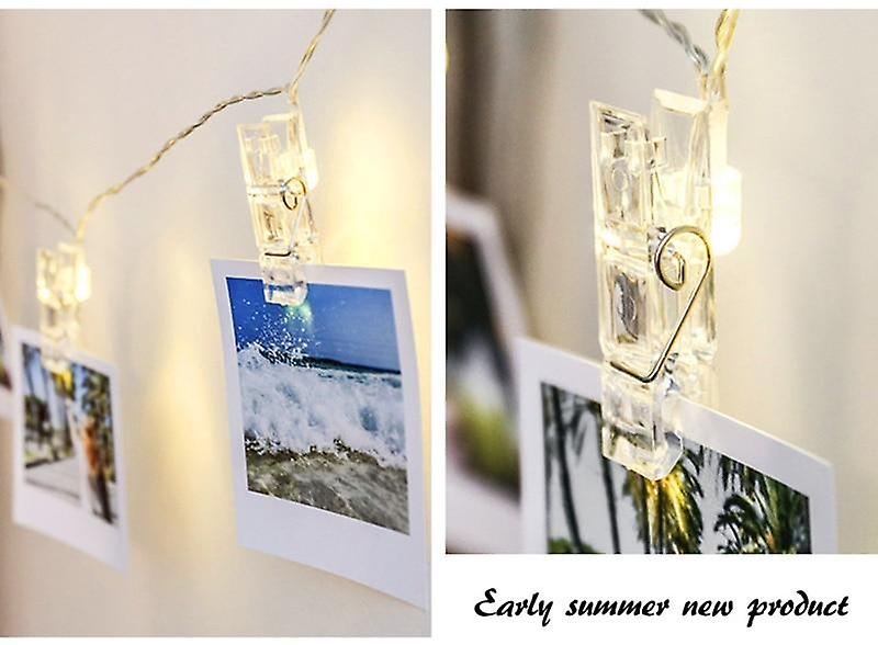 Photo Clip Holder Led Strip String Lights Fairy Photograph Display