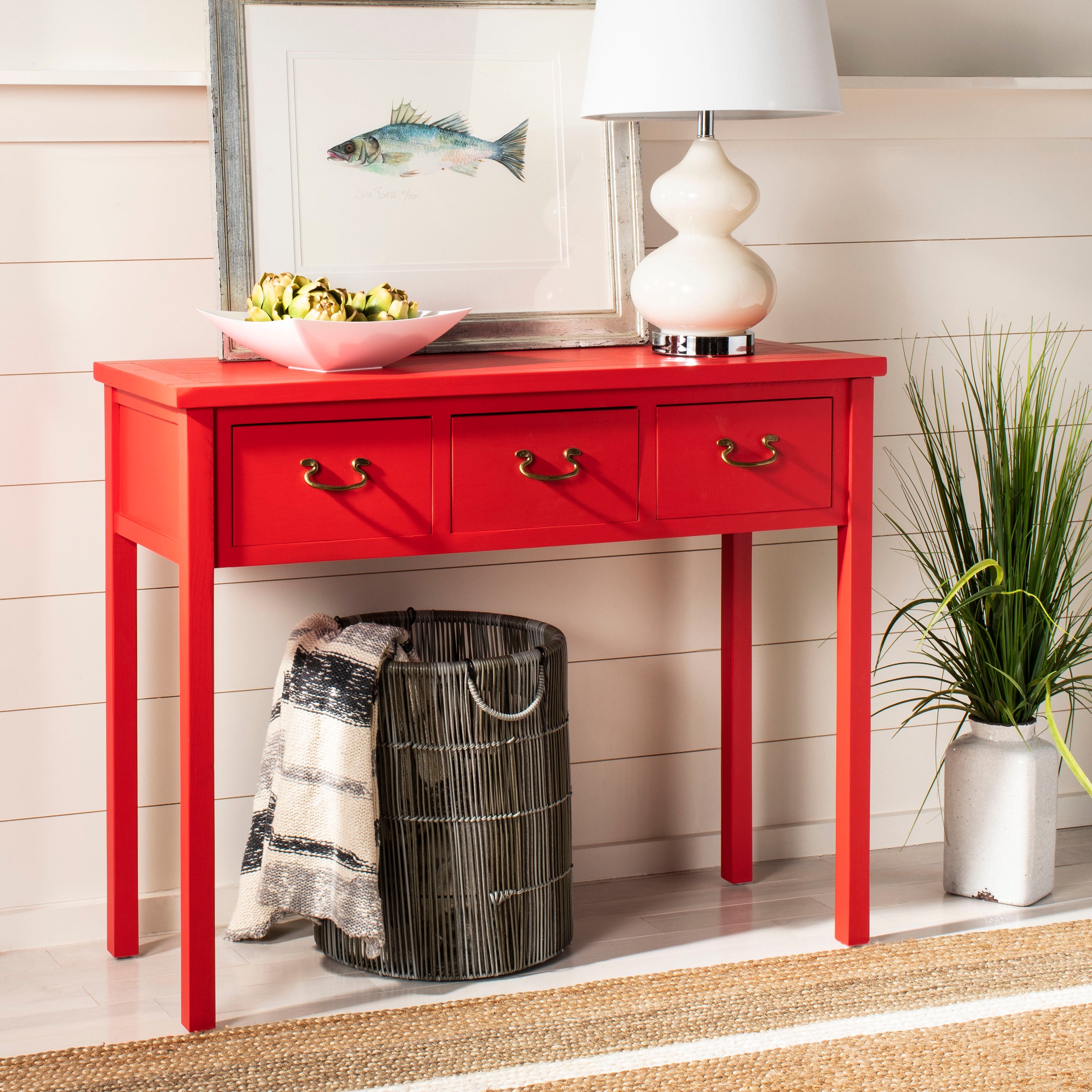 SAFAVIEH Cindy Red Console Table - 39.4