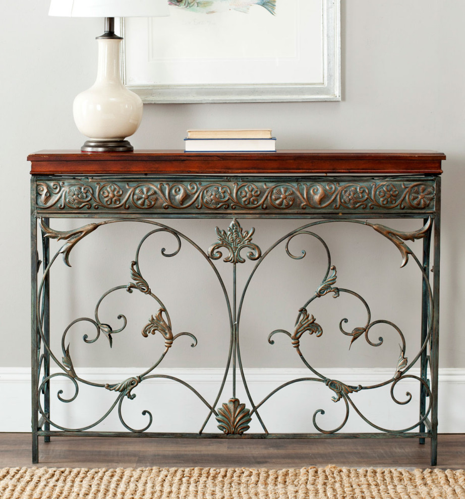 Leah Console Brown   Victorian   Console Tables   by AED Luxury Home Decor  Houzz