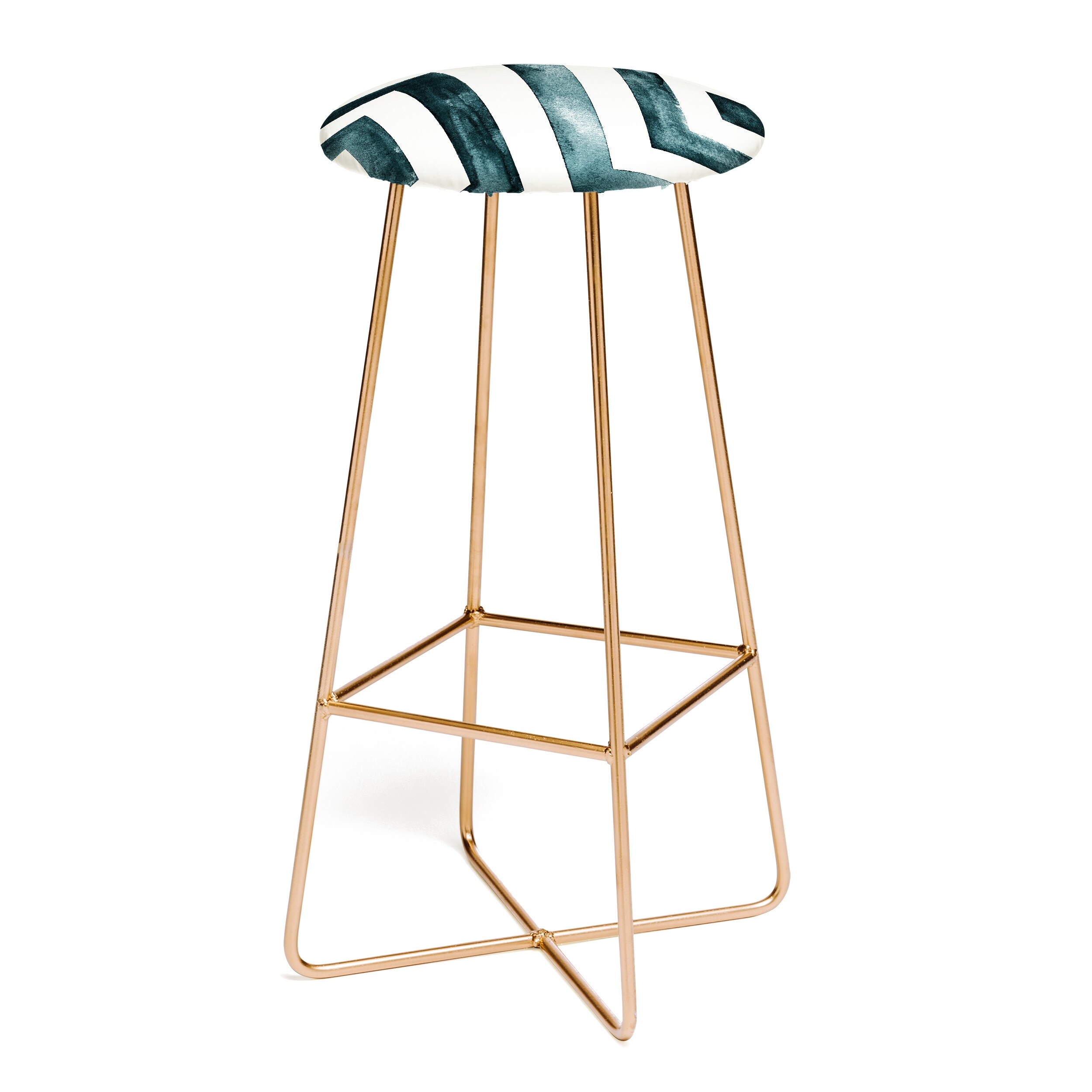 Little Arrow Design Co Watercolor Diamonds Bar Stool