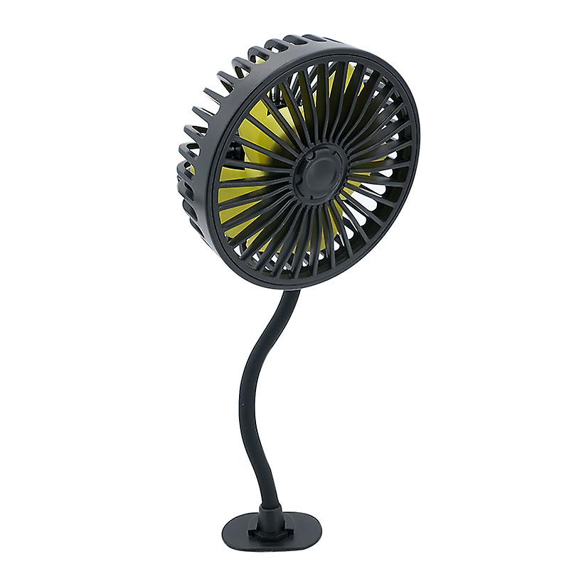 Back Seat Fan 3-speed Wind Adjustment Fan Blades Usb Auto Cooling Wind 5 Fan Blades Car Electronics