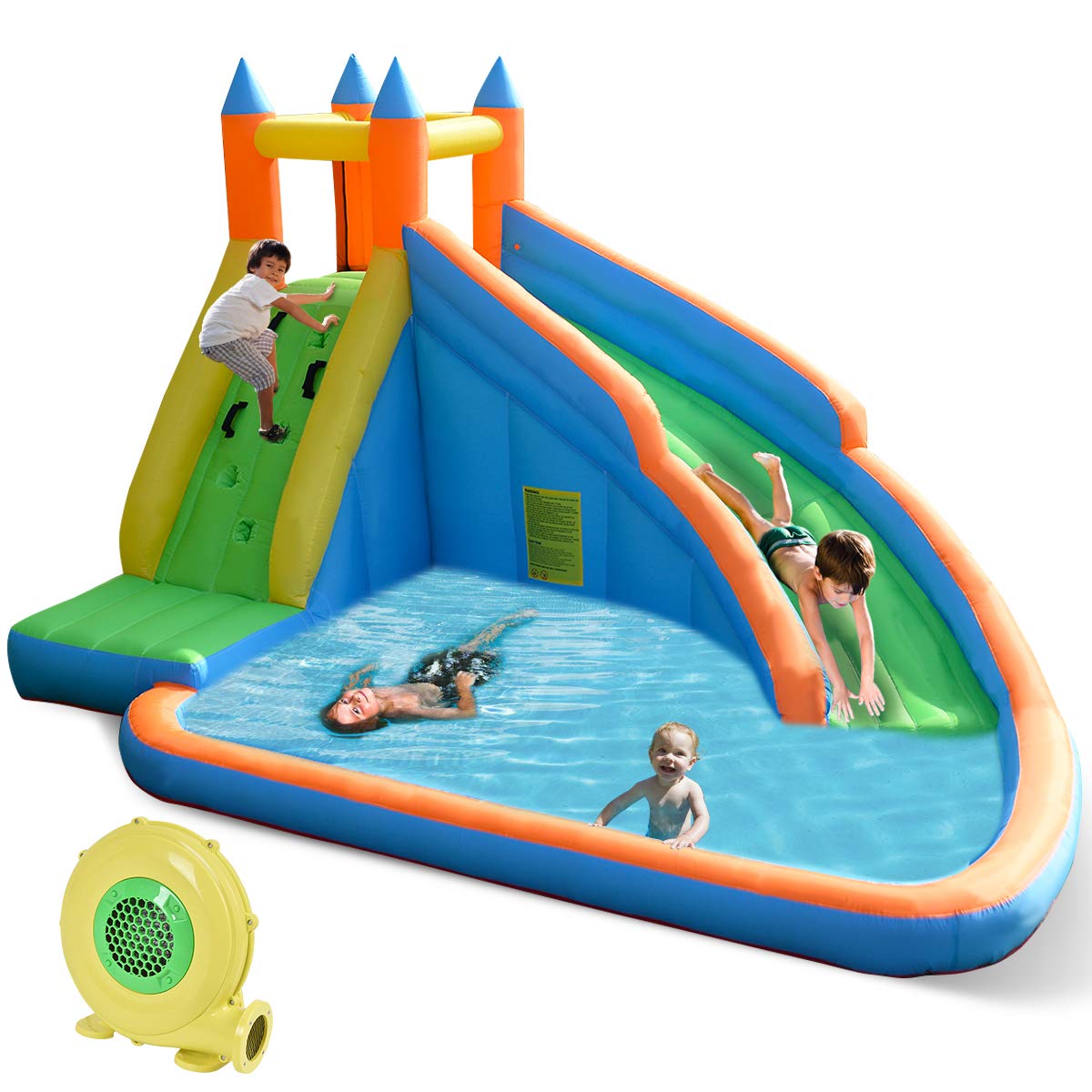 Affordable Water Slides for Kids Backyard with Climbing Wall