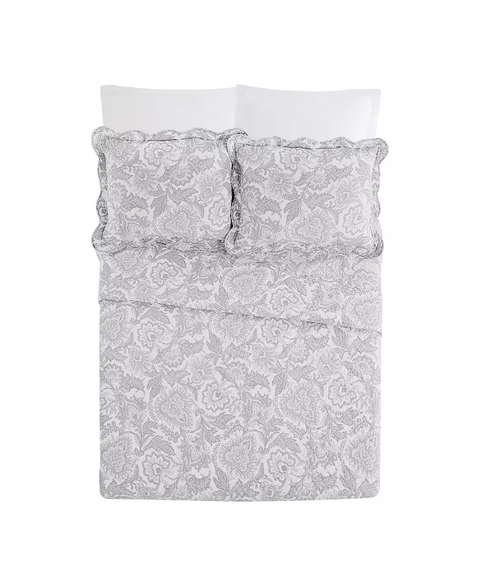 Vera Bradley Java Lace Scallop 3-Piece Quilt Set， Full Queen