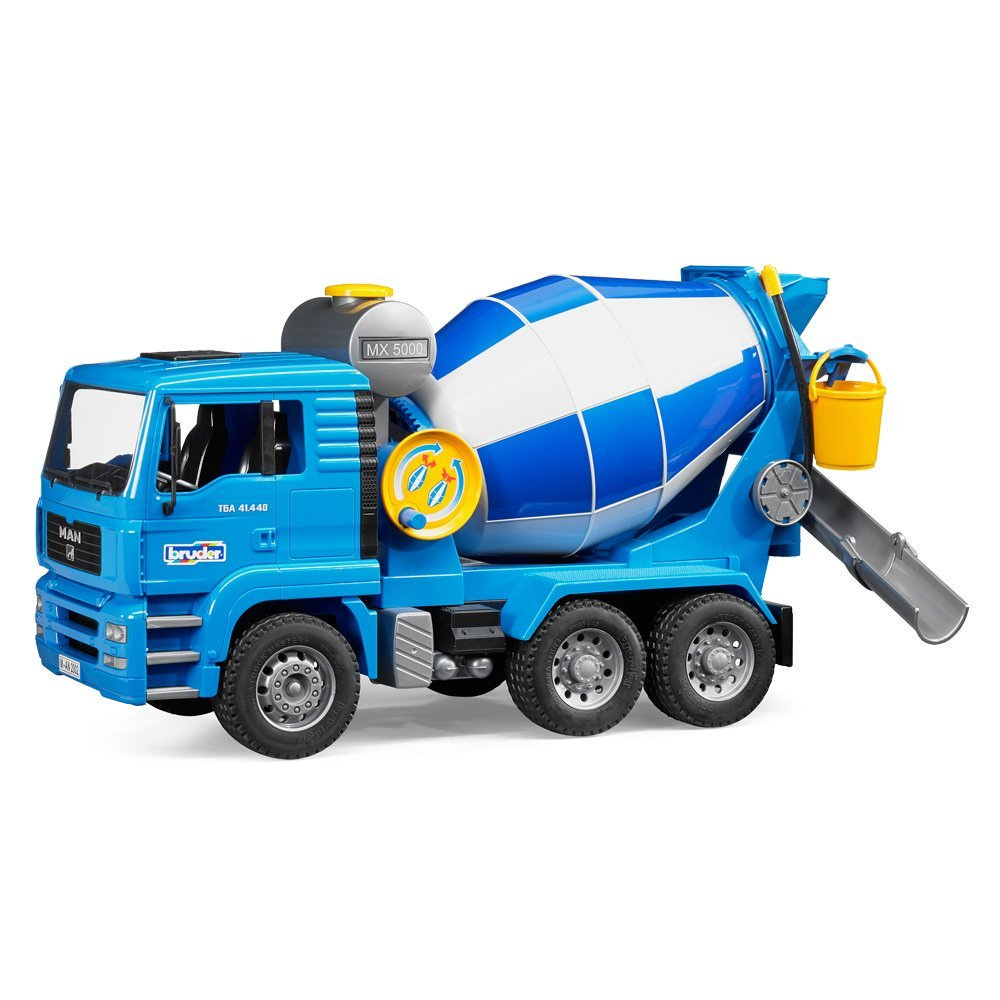 Bruder Toys MAN Cement Mixer with Realistic Turning Mixing Barrel