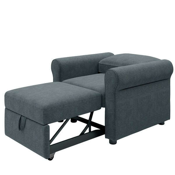 3 in 1 Sofa Bed Chair， Convertible Sleeper Chair Bed，Adjust Backrest Into a Sofa，Lounger Chair，Single Bed