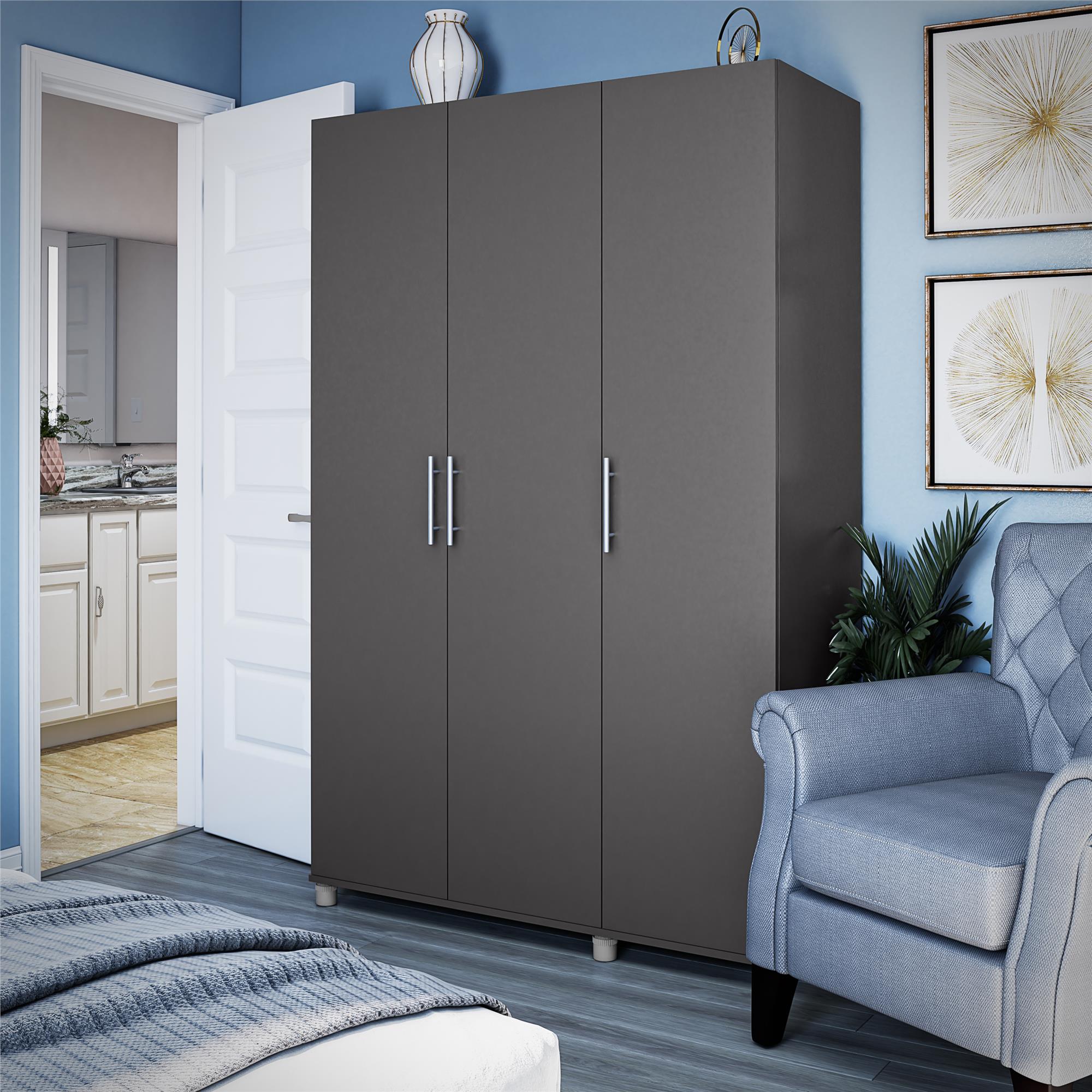 Systembuild Evolution Westford 3 Door Wardrobe, Graphite Gray