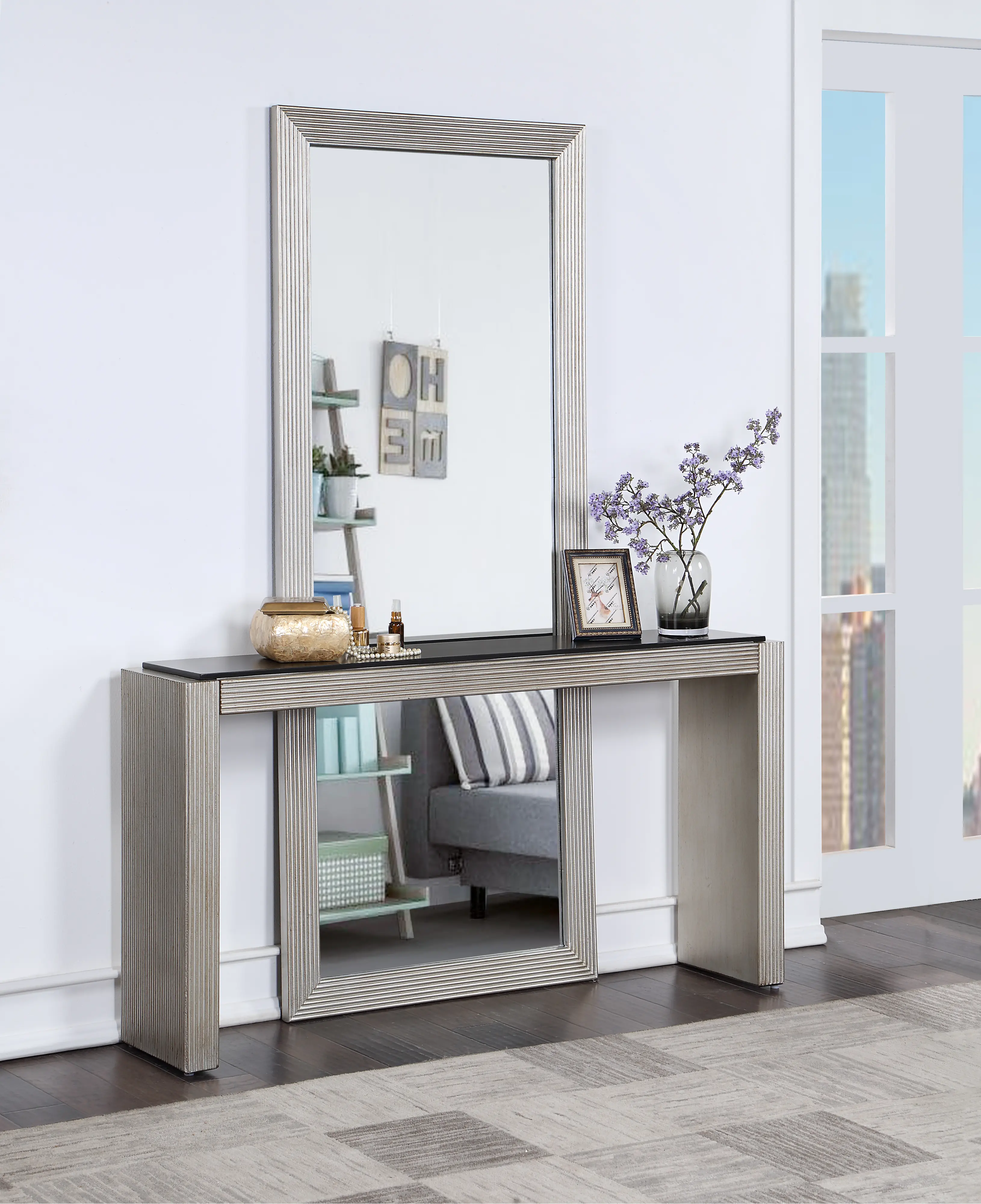 Solstice Silver Console Table