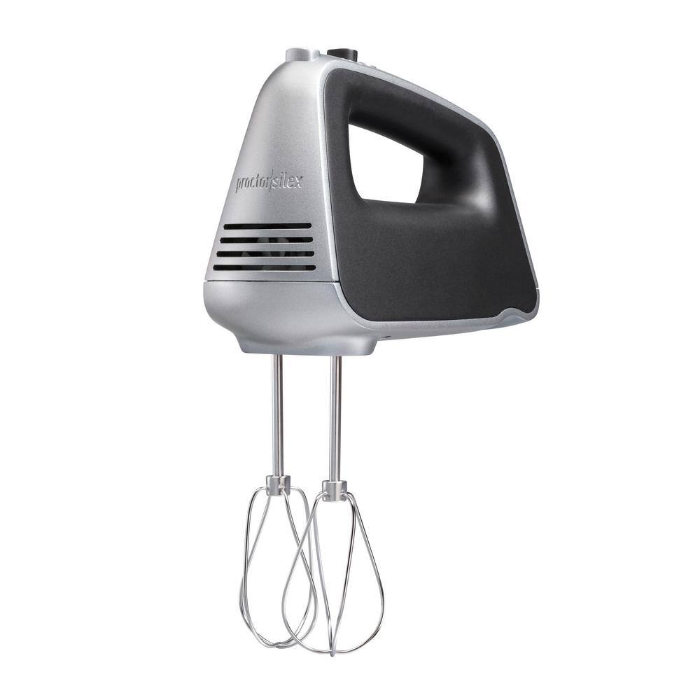 Proctor Silex 5-Speed Black and Silver Hand Mixer with Power Boost 62501