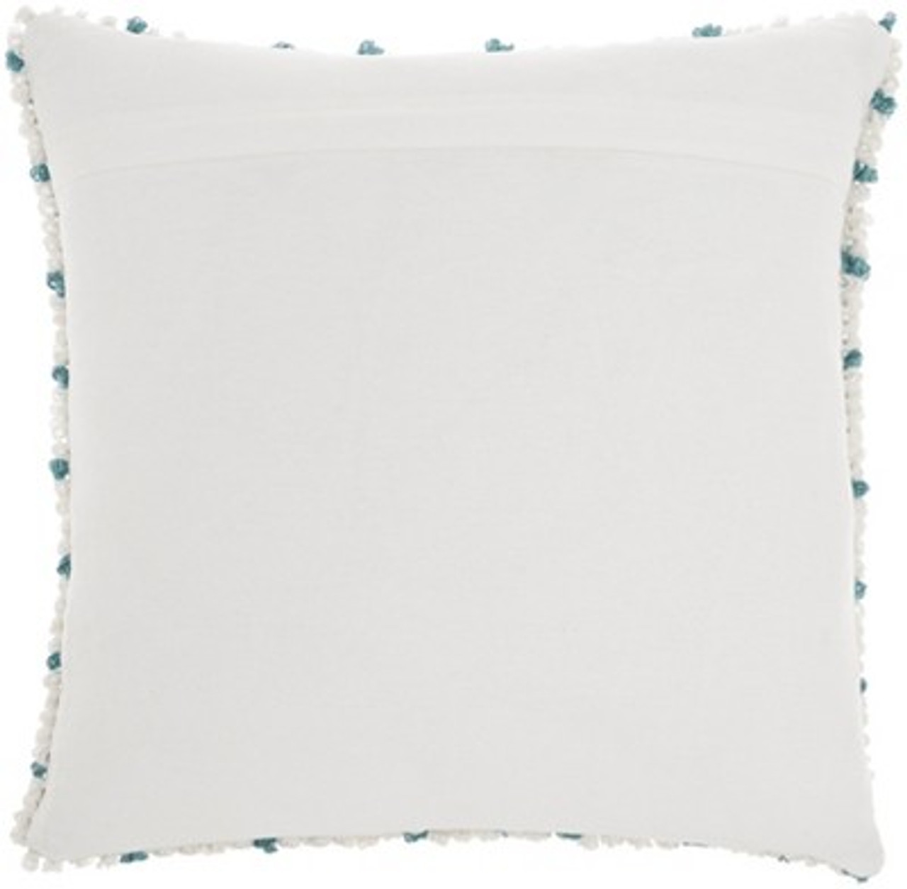 Mina Victory Outdoor Pillows Loop Dots 18X18 Turquoise Indoor/Outdoor Throw Pillow