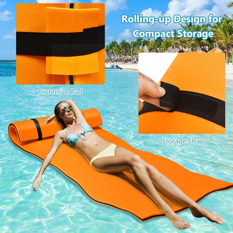 Personal Floating Oasis 3-Layer XPE Foam Water Pad/Pool Mat/Lounger Floating Island for River Lake Ocean