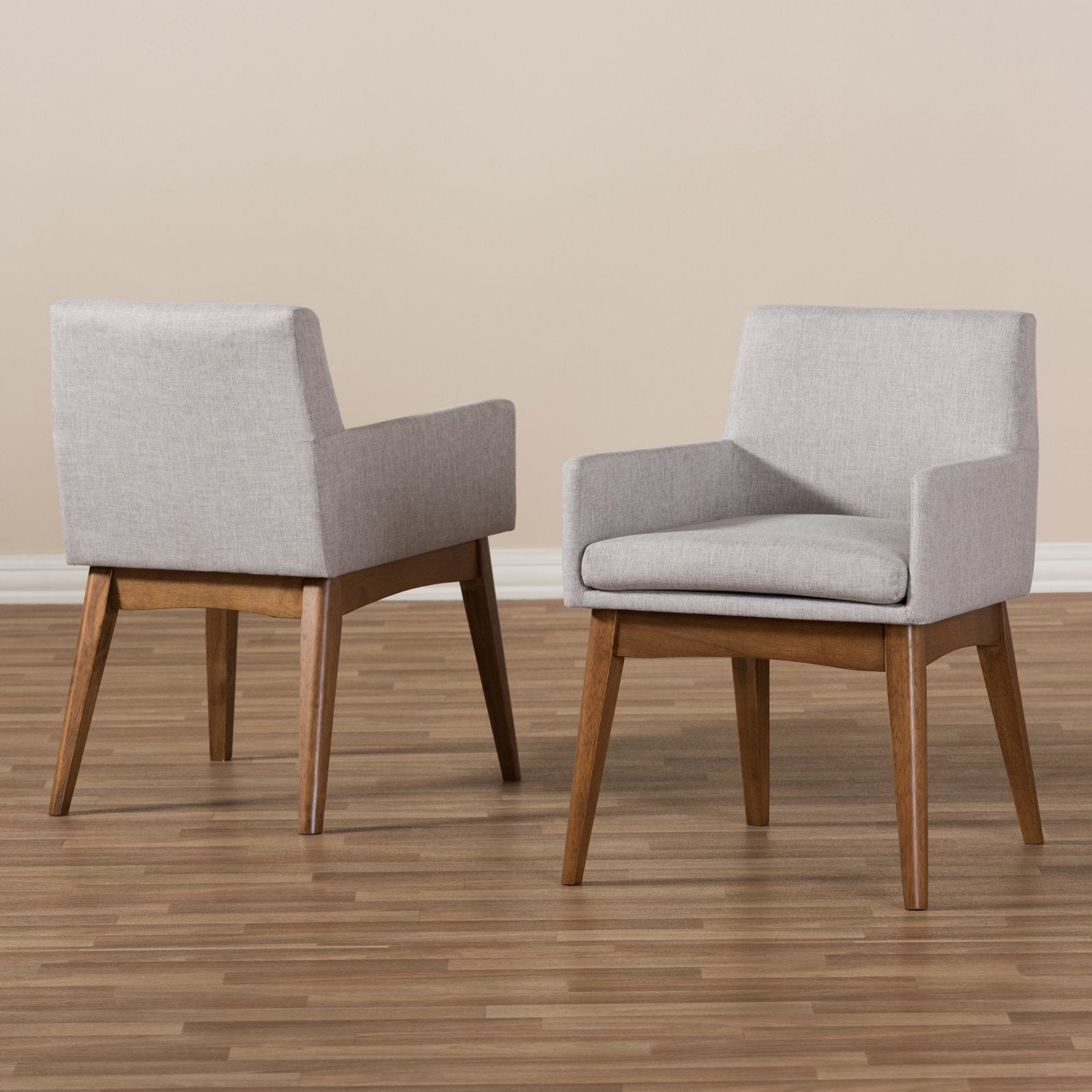 Baxton Studio Nexus Fabric Dining Armchair - Set of 2