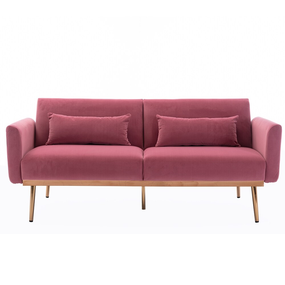 SOFA   Velvet Sofa   Accent sofa .Loveseat Sofa with Metal Feet