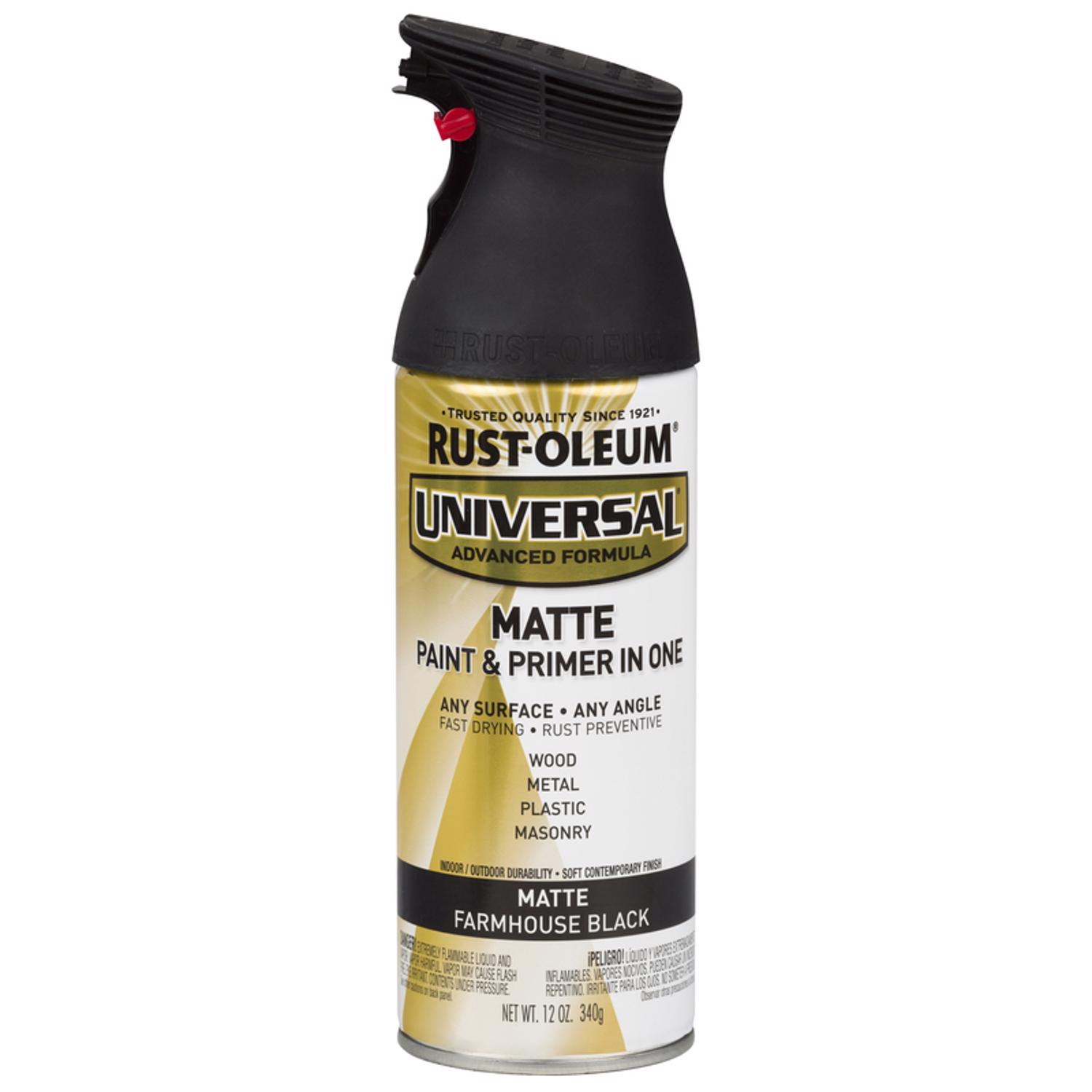 Rust-Oleum Universal Matte Farmhouse Black Spray Paint 12 oz