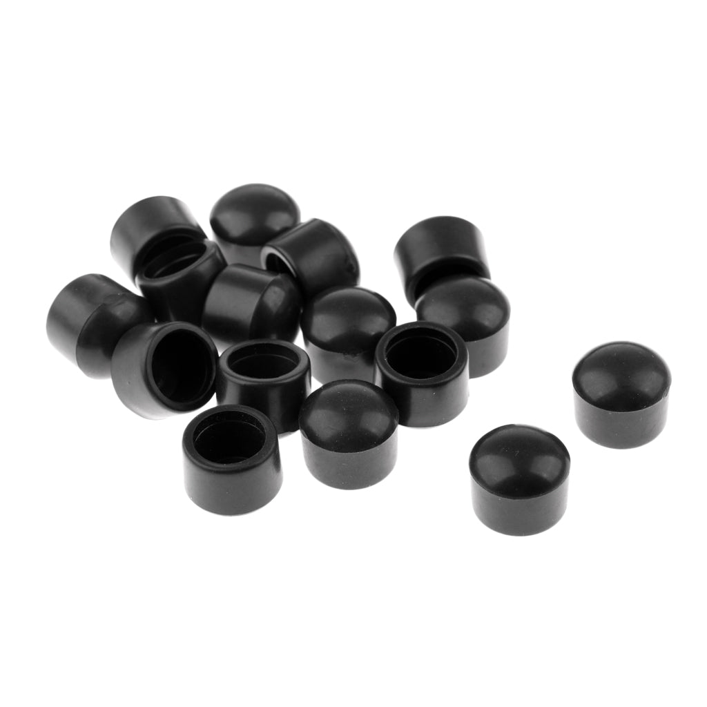 16 Pcs Table Football Rod Cover End Caps Rubber Soccer Foosball Accessories