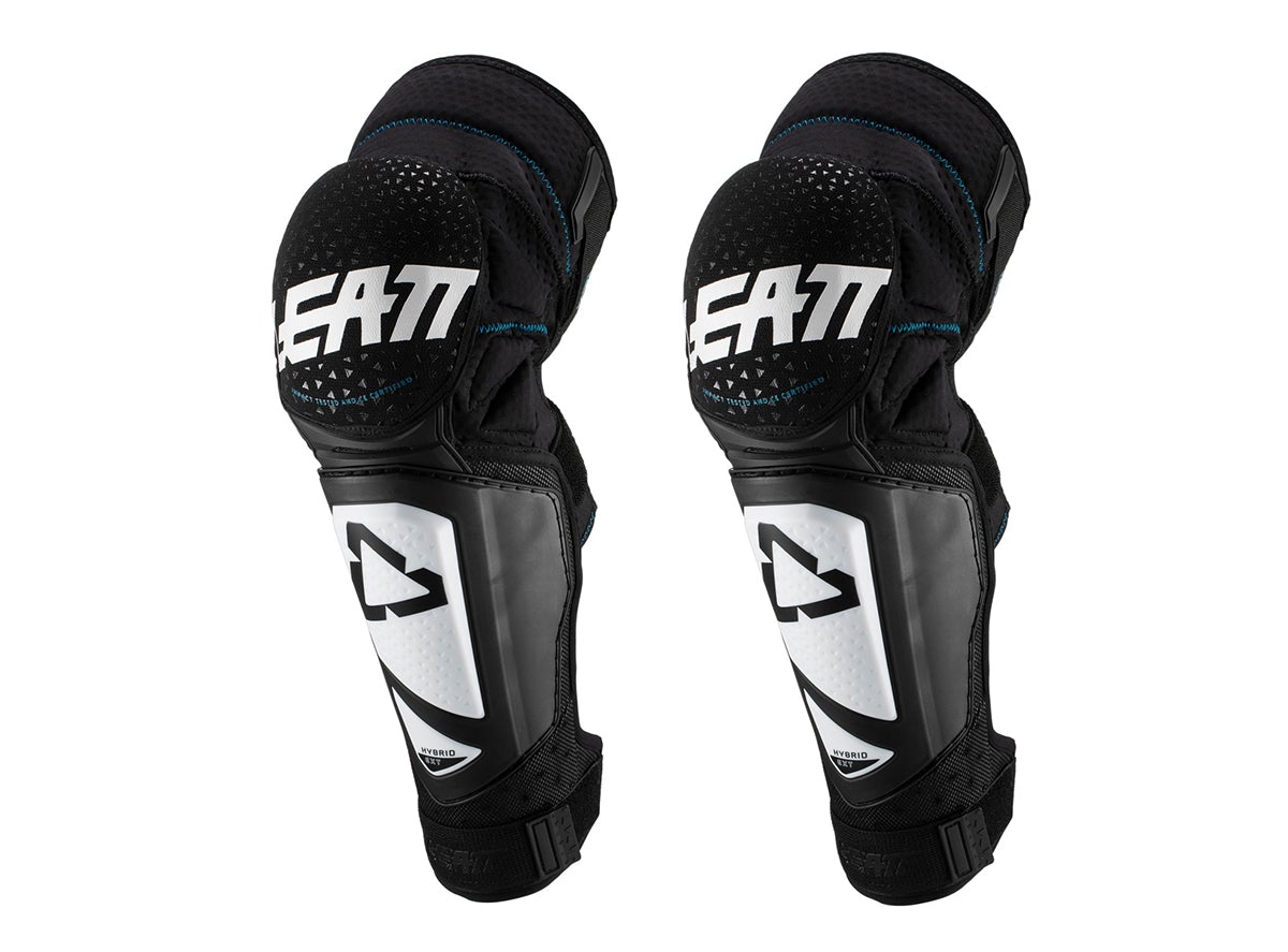 Leatt 3DF Hybrid EXT Knee & Shin Guard - White-Black