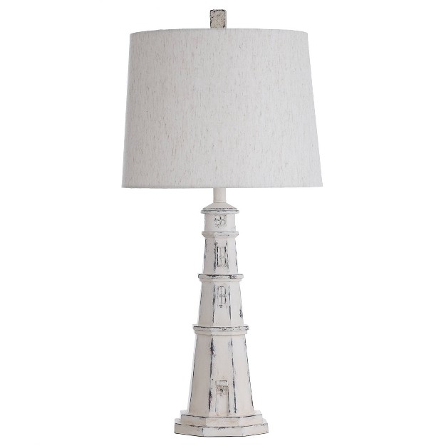 Berwyn Light House Table Lamp With Tapered Drum Shade White Stylecraft