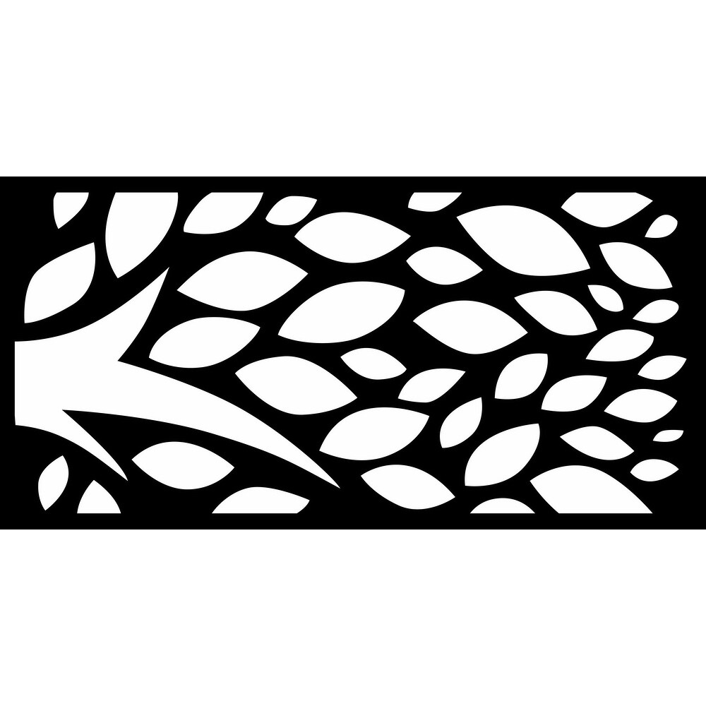 HighlandHome Laser Cut Metal Privacy Fence Screen  24\