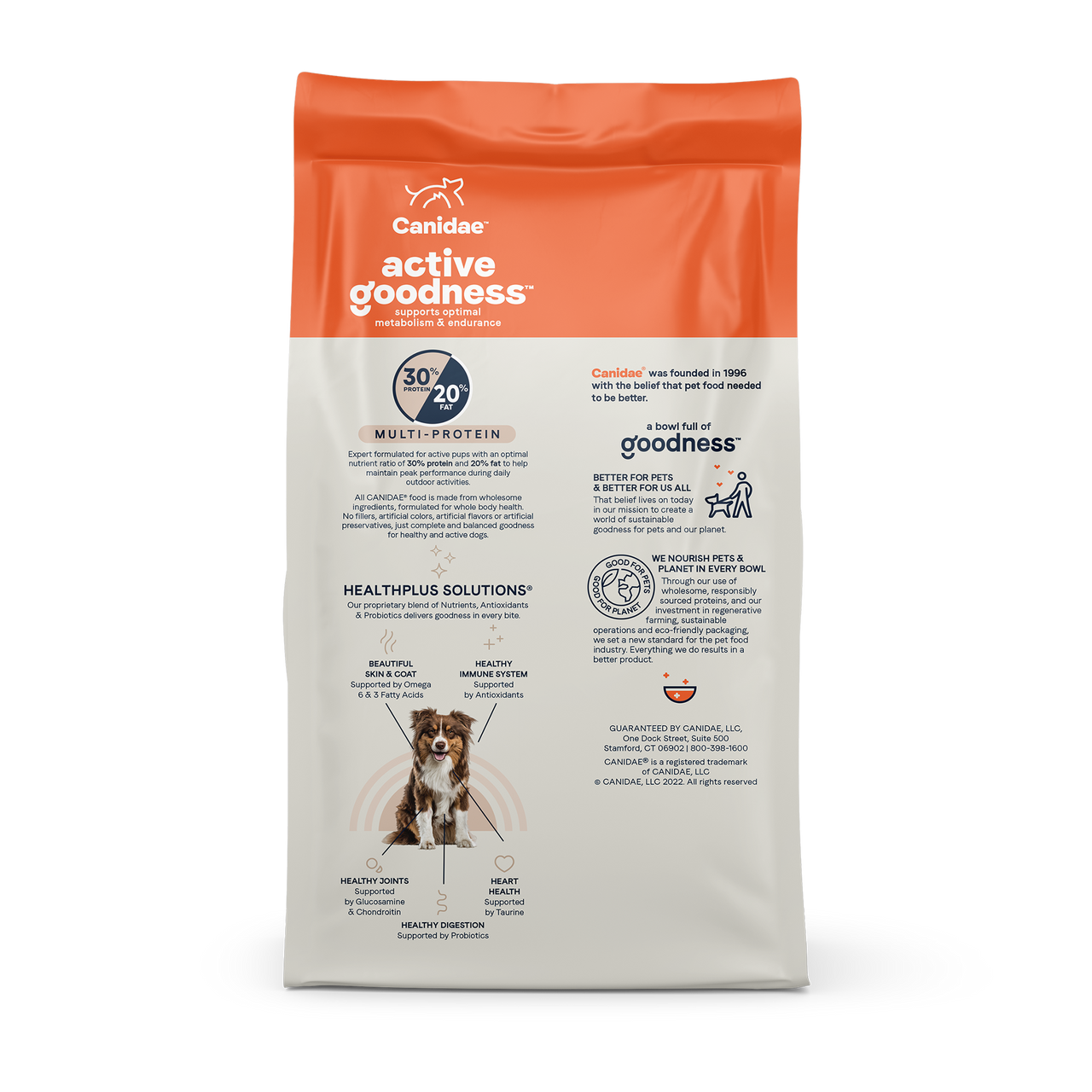 Canidae Active Goodness Multi-Protein Meal Dry Dog Food， 30lbs