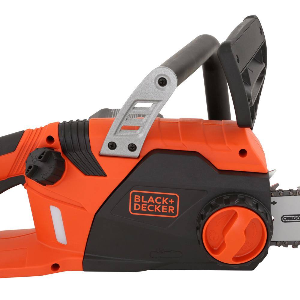 BLACK+DECKER 18 in. 15 AMP Corded Electric Rear Handle Chainsaw with Automatic Oiler CS1518