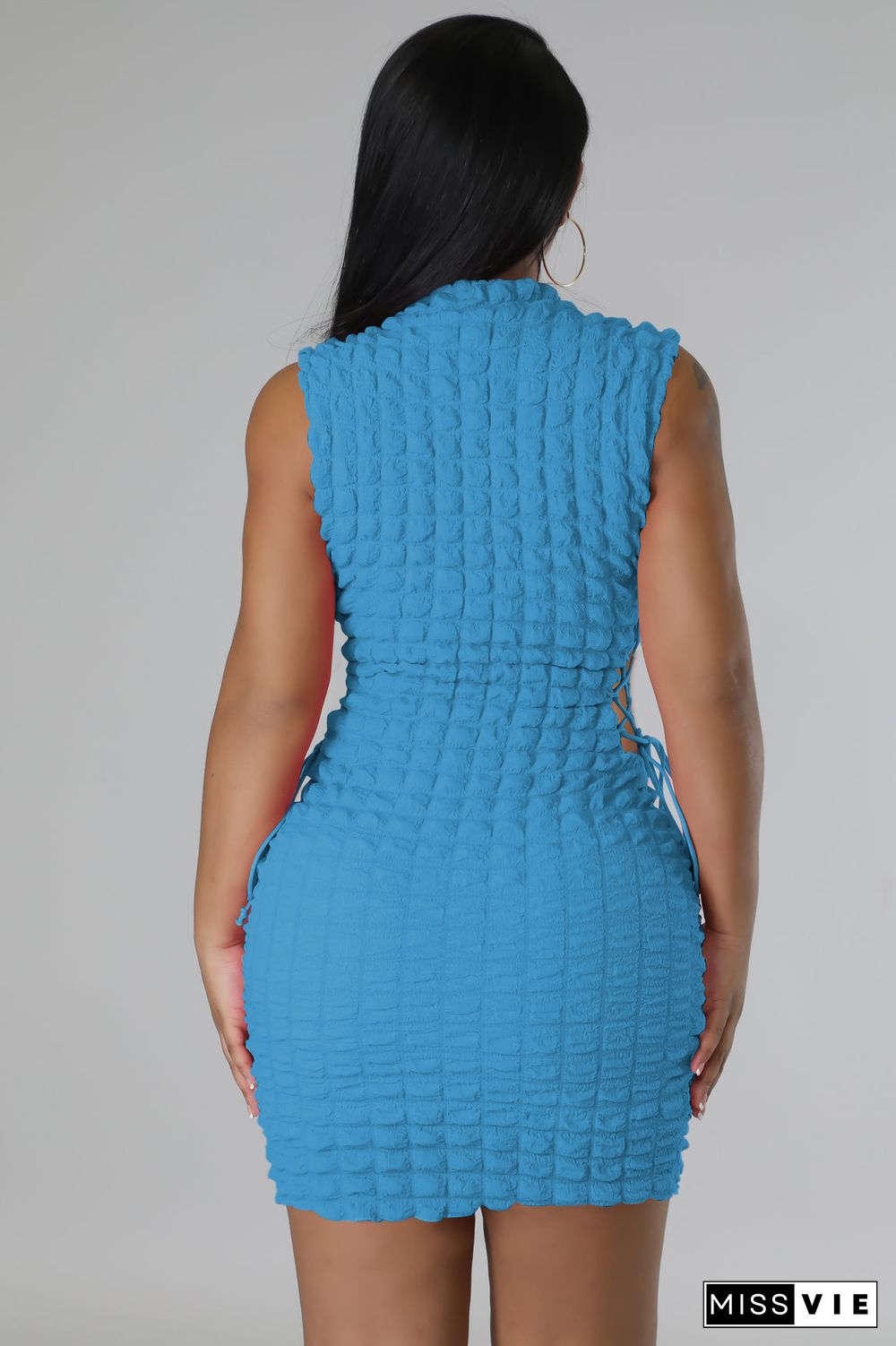 Chic Sleeveless Open Side Bandage Bodycon Dress