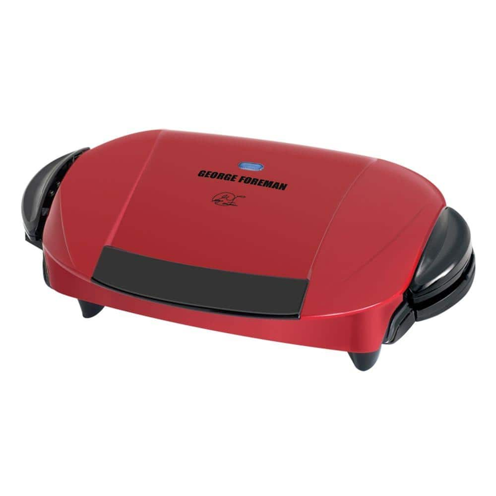 George Foreman 5 Serving Red Removable Plate and Panini Press Grill 986118528M