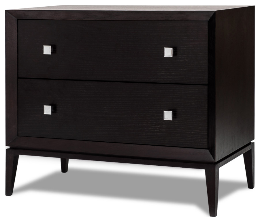 Black Wooden Chest of Drawers  Liang  ampEimil Ella   Midcentury   Accent Chests And Cabinets   by Oroa   Distinctive Furniture  Houzz