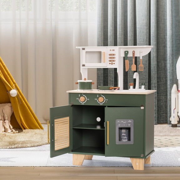 Bohemian style Vintage Green Kitchen Playset  Wond...