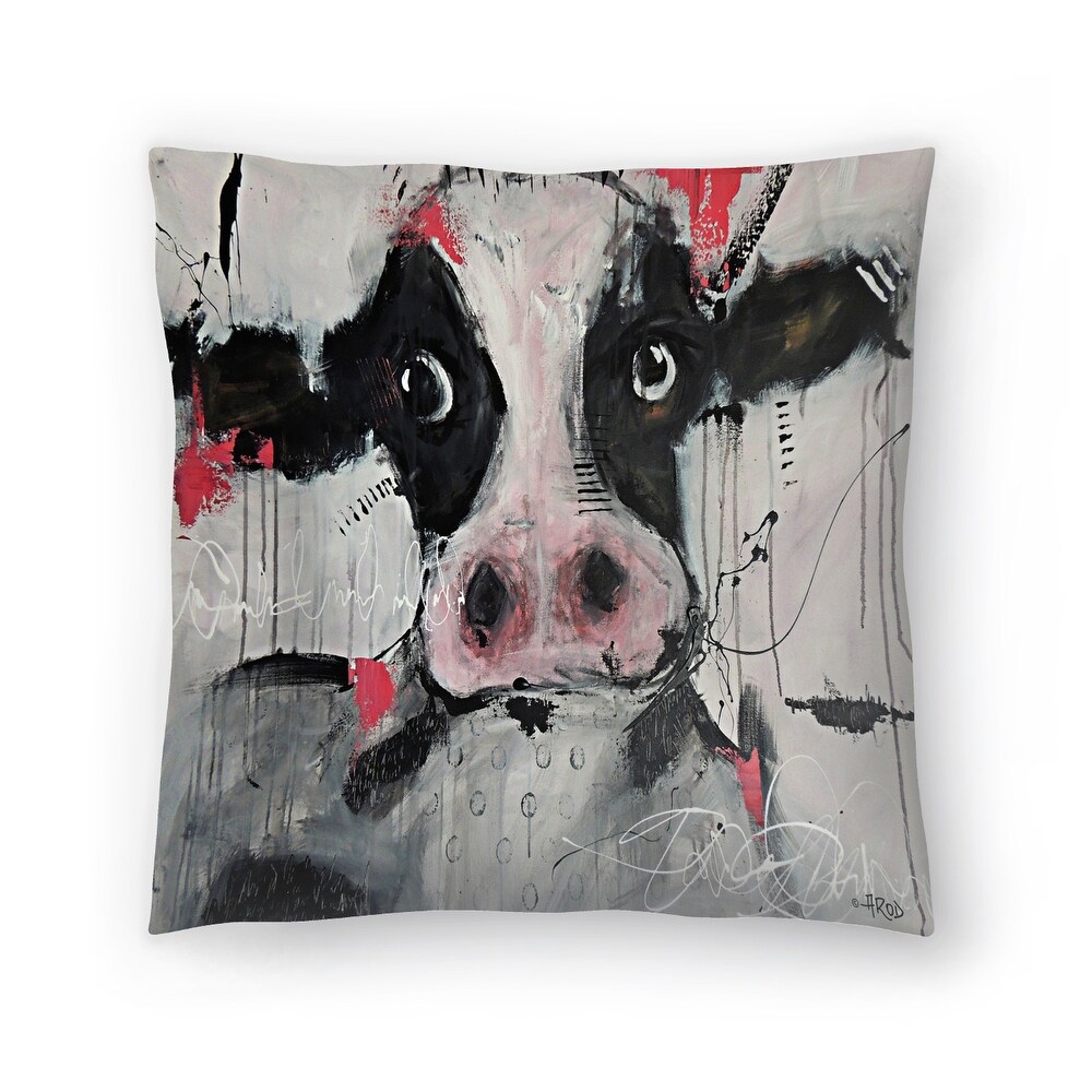 Cow Pink   Decorative Throw Pillow