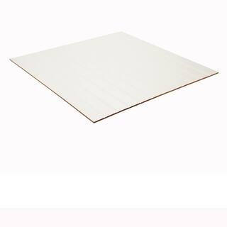 EUCATILE 32 sq. ft. 316 in. x 48 in. x 96 in. Beadboard White True Bead Panel 975-759