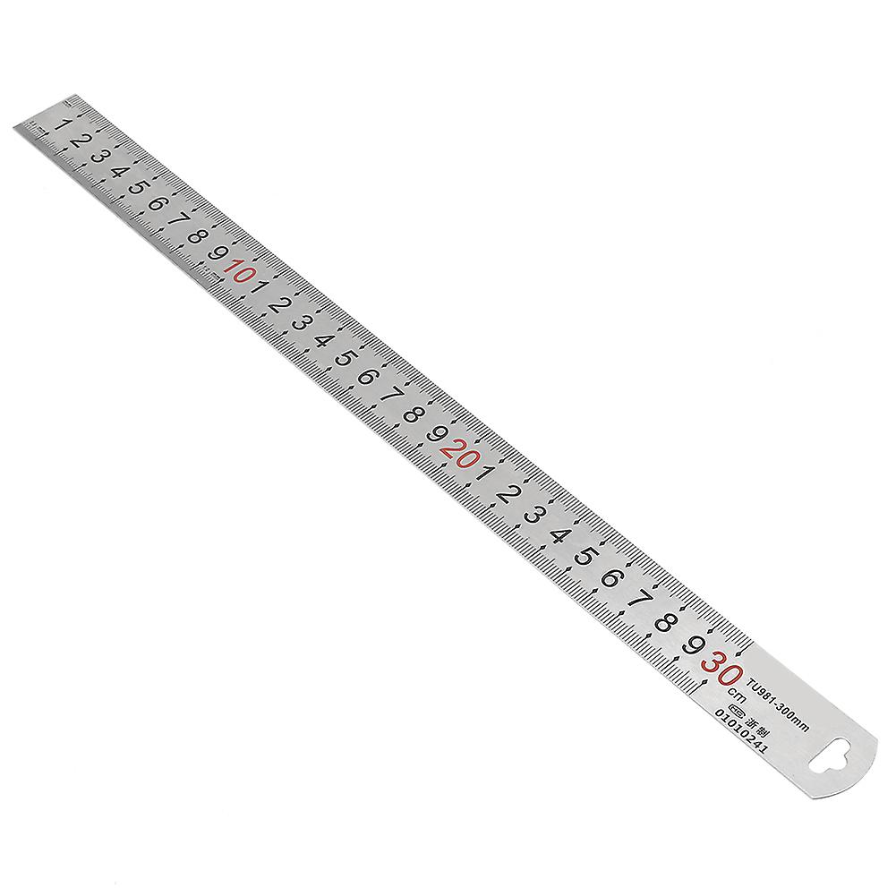 300mm Stainless Steel Ruler Measurement Tool Metric Markings