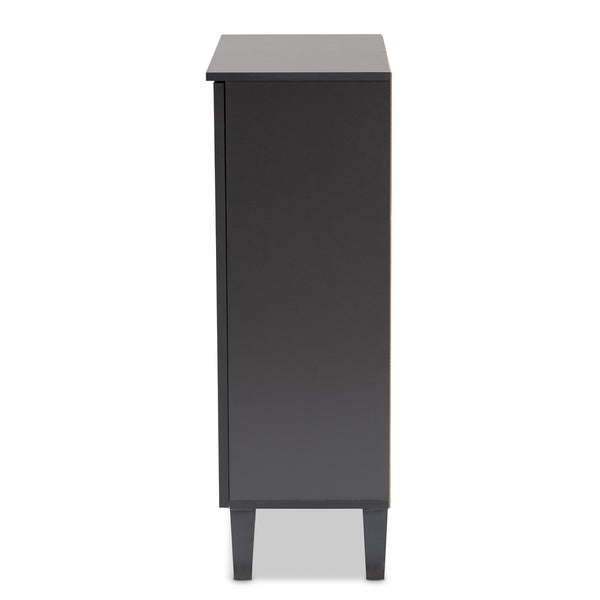 Modern and Contemporary Two-Tone 2-Door Shoe Storage Cabinet - - 27147072