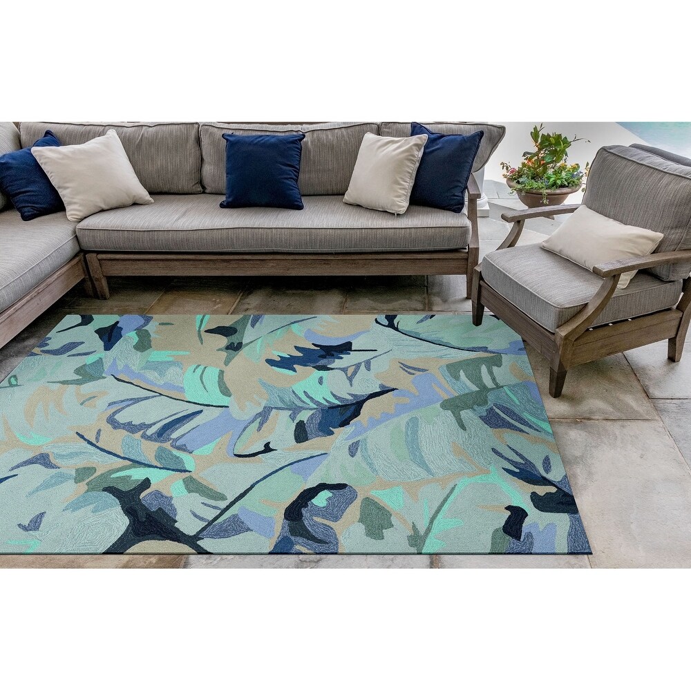 Liora Manne Capri Palm Leaf Indoor/Outdoor Rug