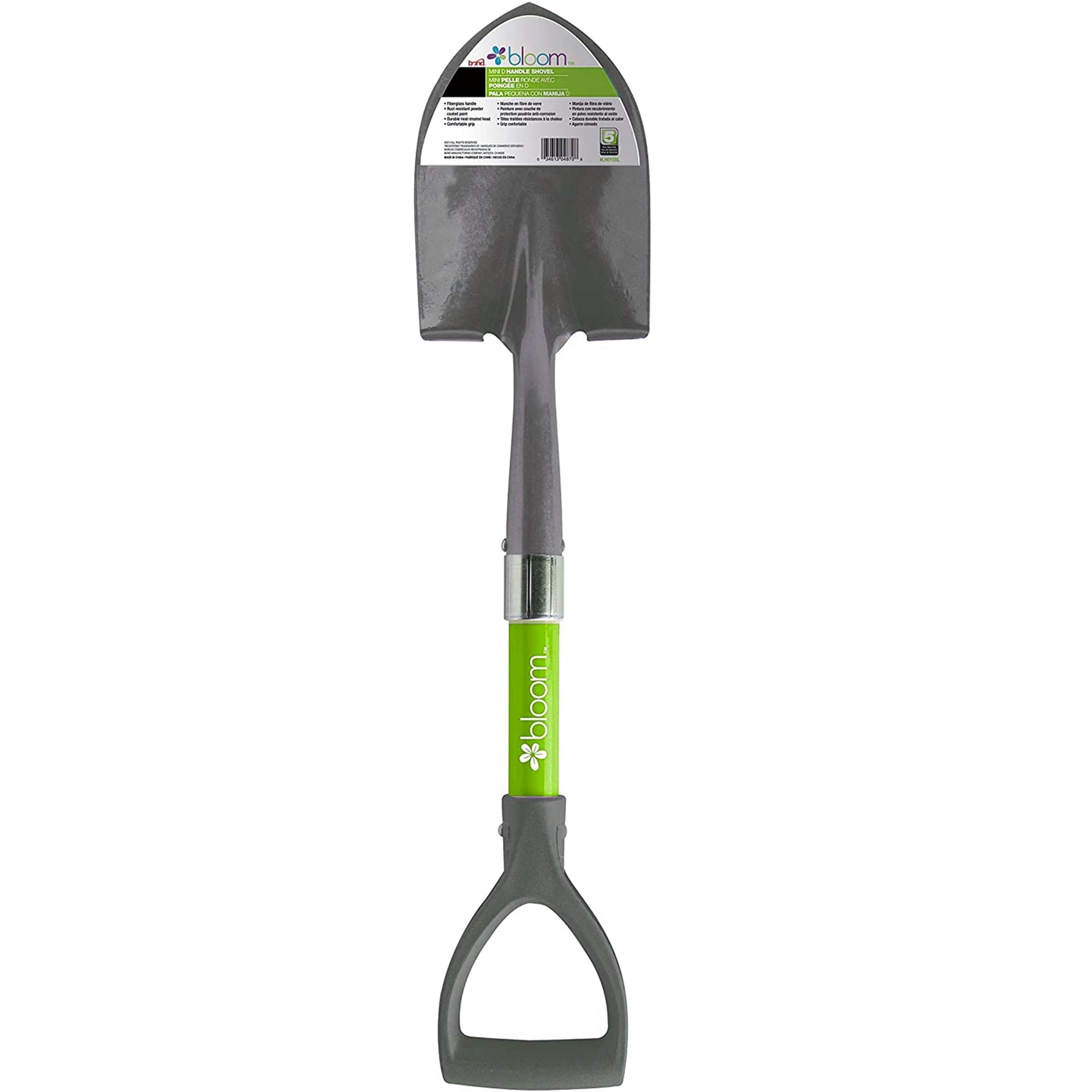 Bloom Mini D-Handle Shovel, Assorted Colors, Quantity 1