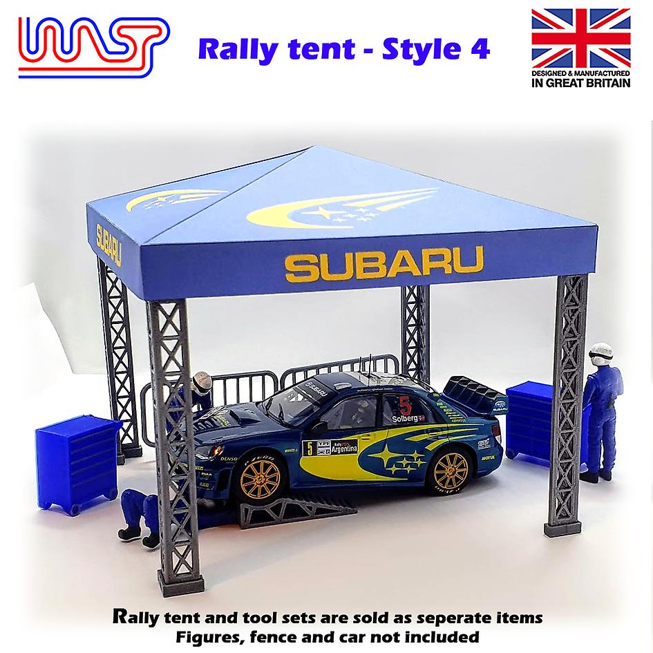 Slot Car Trackside Scenery Rally Service Tent Red RallyArt 1:32 Scale WASP