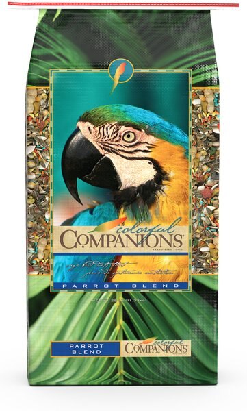 Colorful Companions Parrot Blend Parrot Food， 25-lb bag