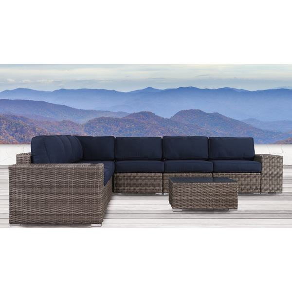 LSI Antibes 10piece Sectional Set with Cup Holders and Sunbrella Cushions