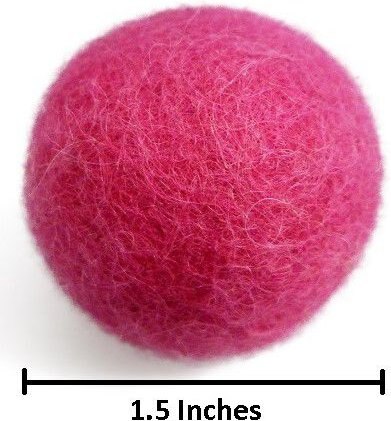 Earthtone Solutions Felted Wool Cat Ball Toy， 6 count