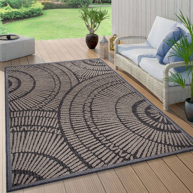 World Rug Gallery Abstract Indoor outdoor Area Rug