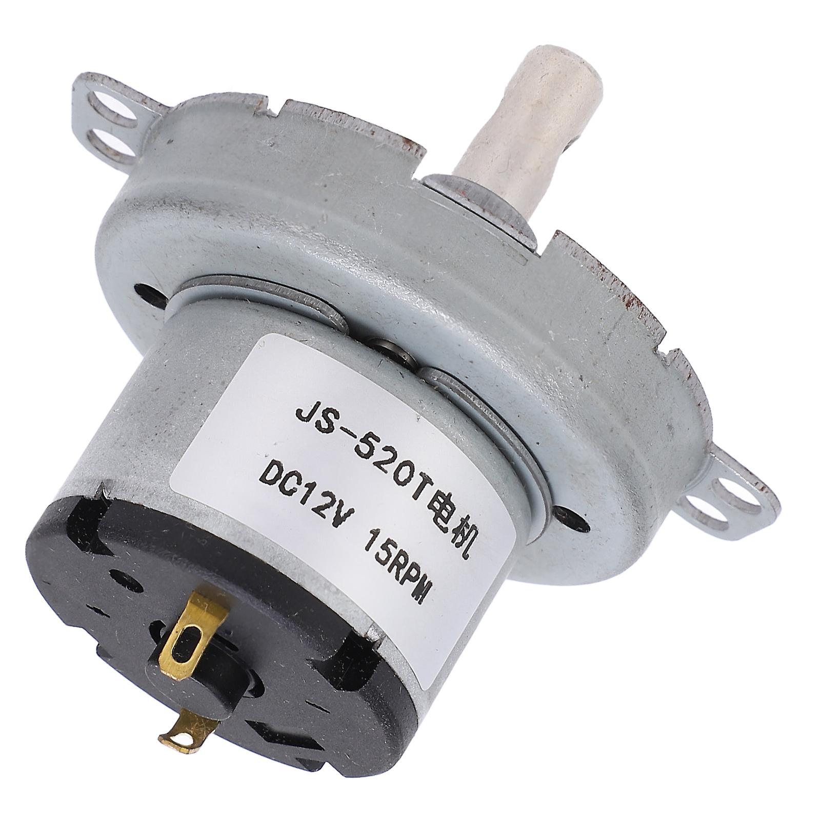 Js520t Dc Geared Motor Durable 12v 15rpm Gear Reducer Motor For Electronic Products