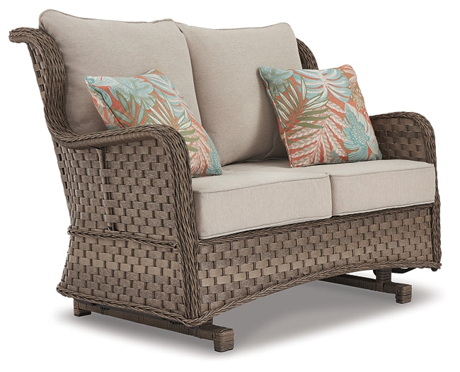 Clear Ridge Glider Loveseat with Cushion