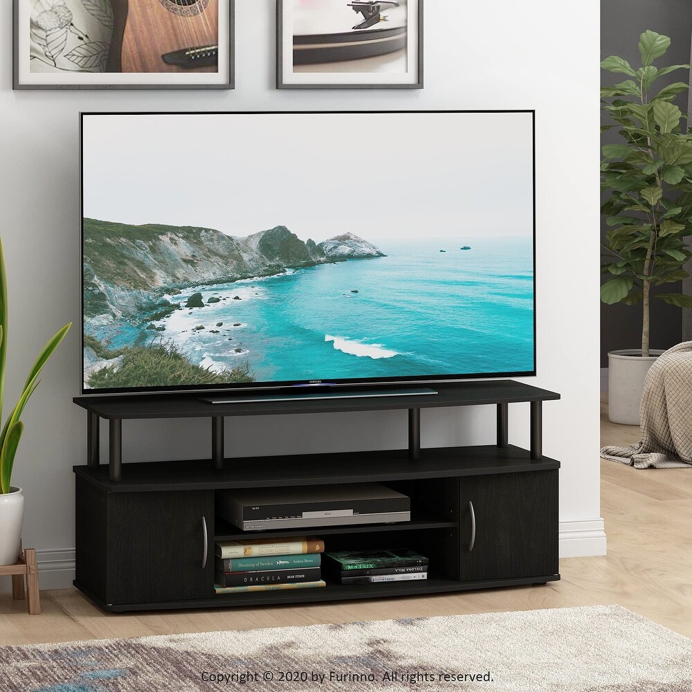 Large Entertainment Stand for TV Up to 55 Inch  Blackwood