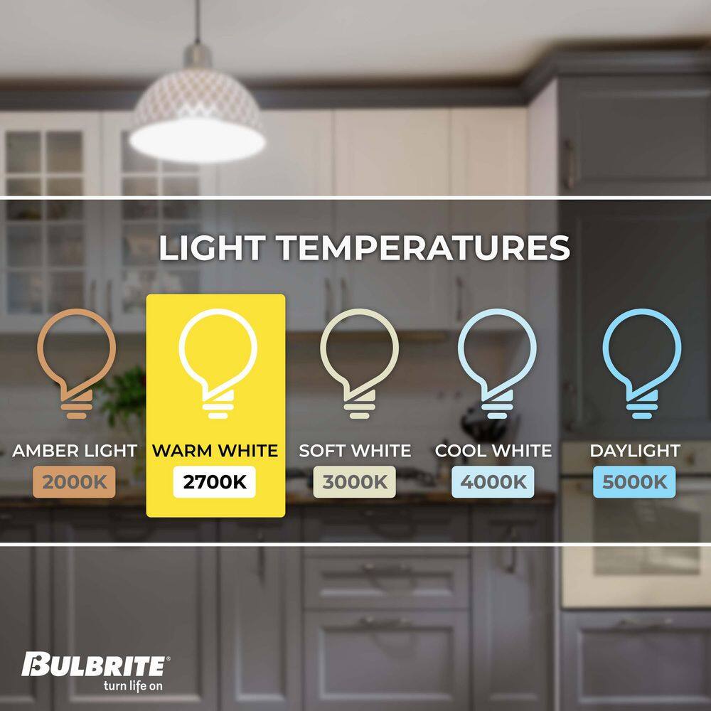 Bulbrite 11-Watt Equivalent S14 Clear Edison LED Light Bulb Warm White (6-Pack) 862154