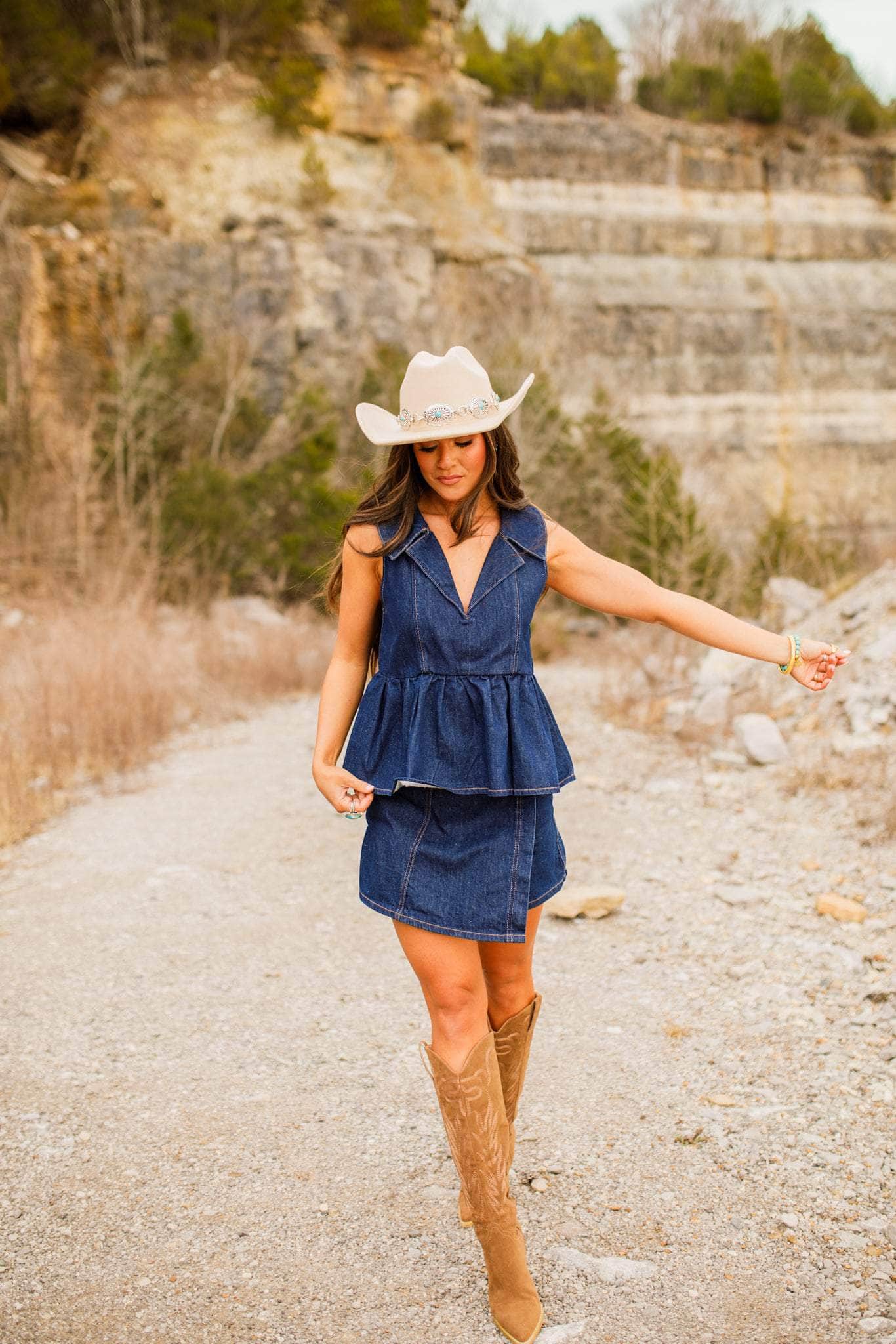 Blue Moon Denim Top
