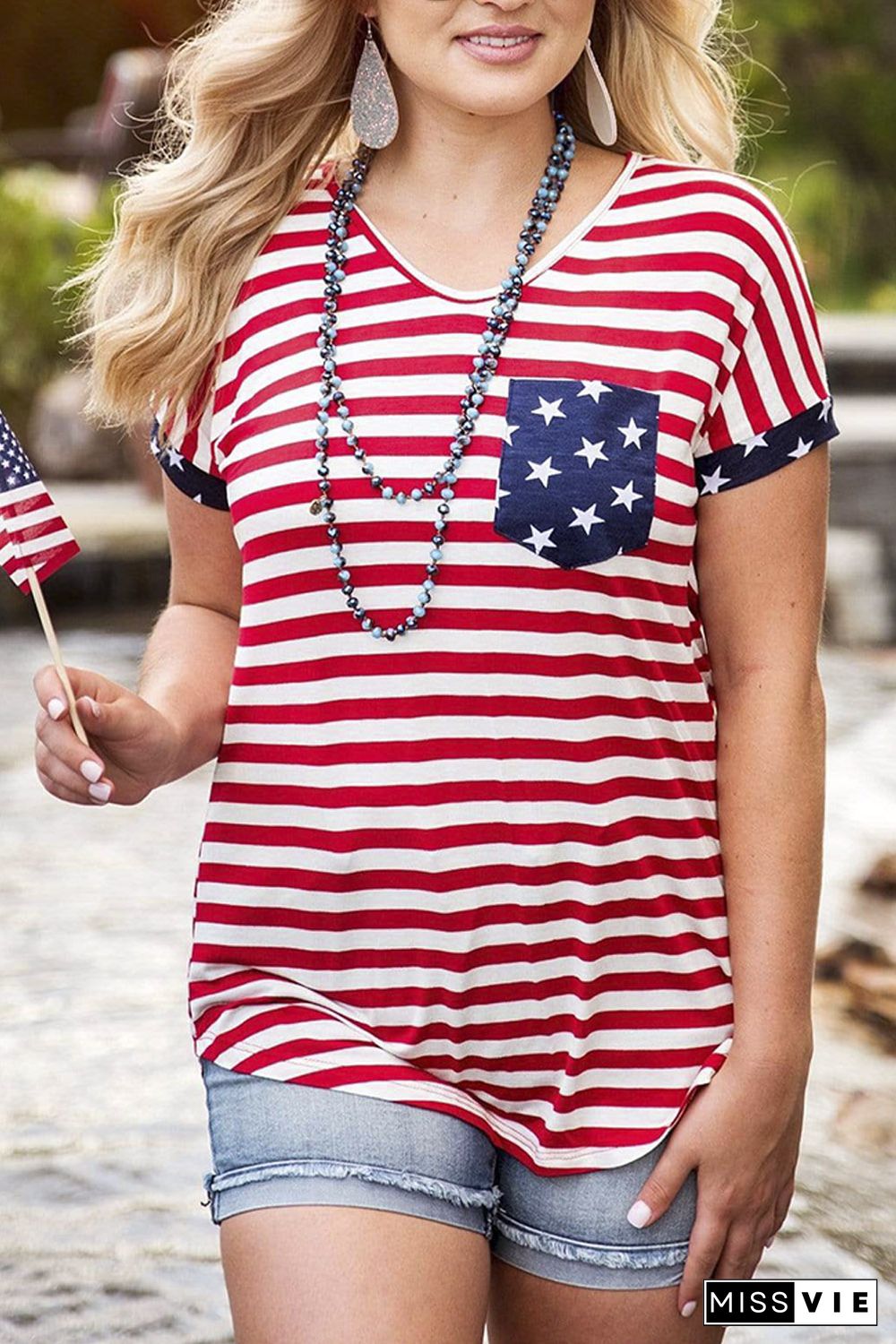 National Day Flag Print Tee