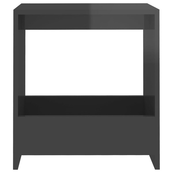 Side Table High Gloss Gray 20